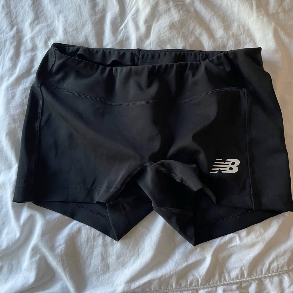 New Balance Low-Rise Black Spandex Shorts